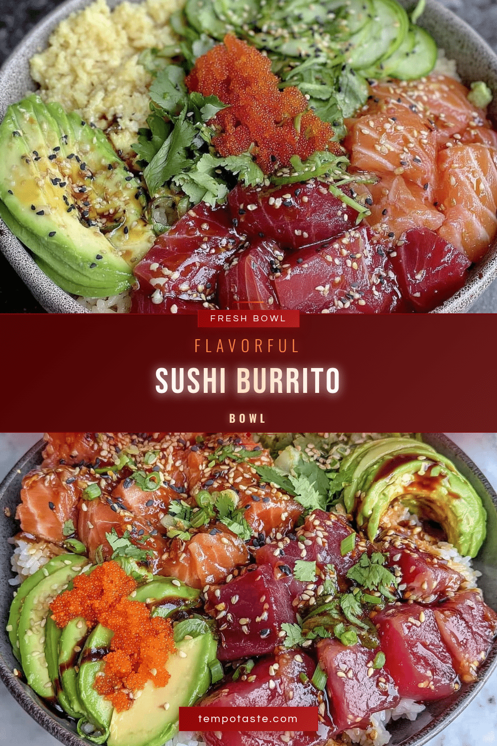 fresh sushi burrito bowl recipe