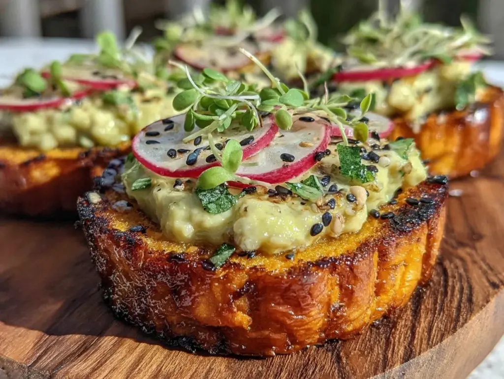 fresh sweet potato toast recipe - featured image