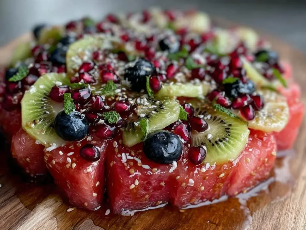 fresh watermelon pizza - featured image