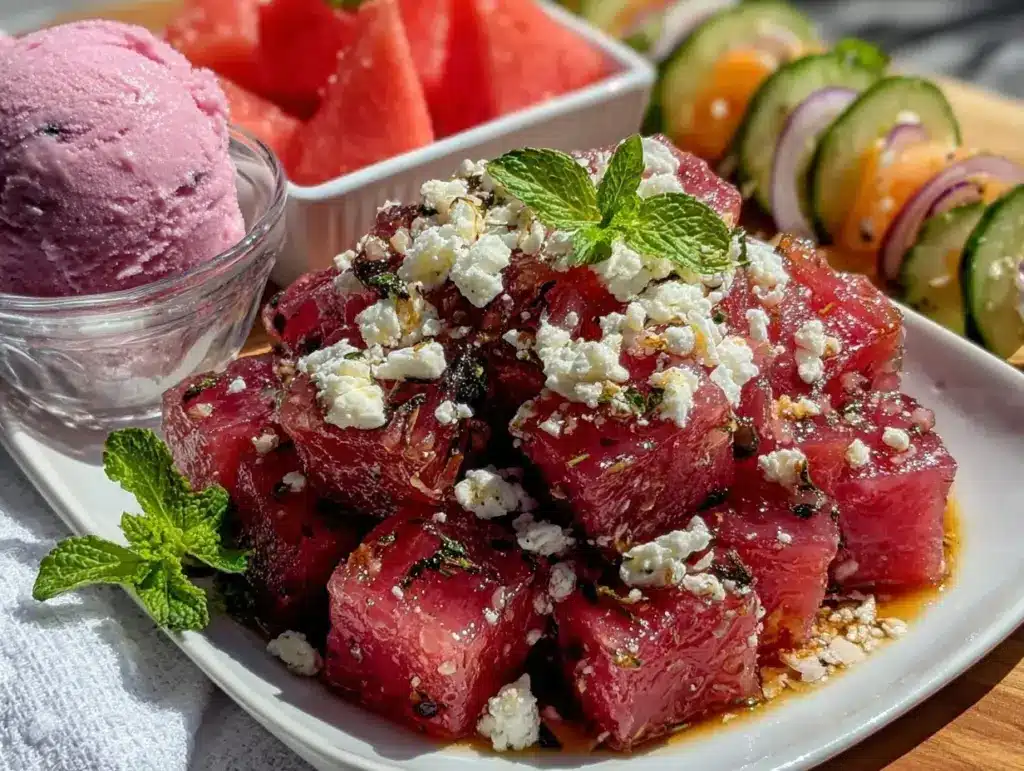 fresh watermelon recipes - featured image