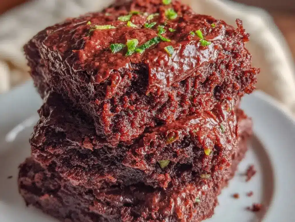 fudgy hidden vegetable brownies - featured image
