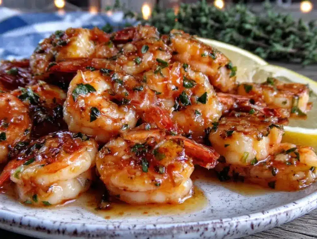 garlic butter shrimp scampi - featured image