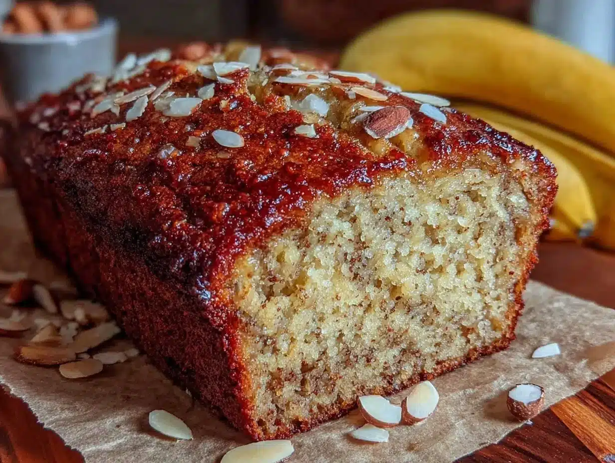 gluten-free almond flour banana bread preparation steps