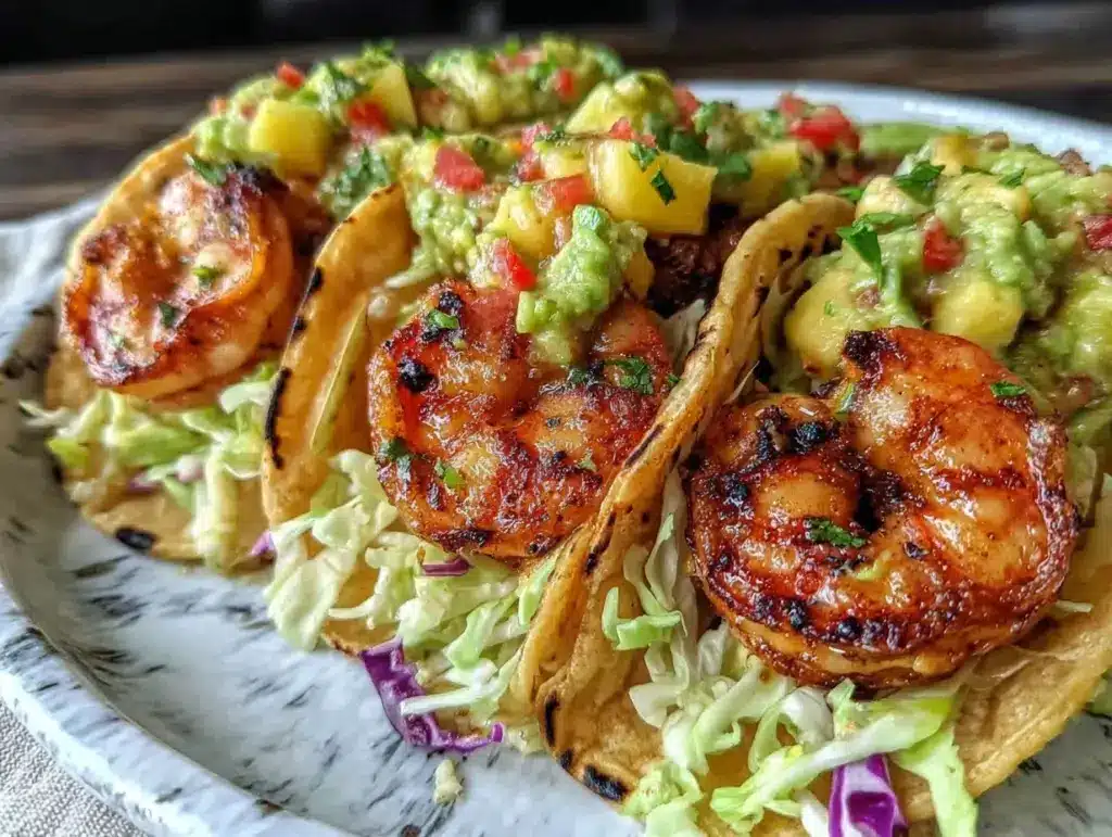 grilled shrimp tacos - featured image