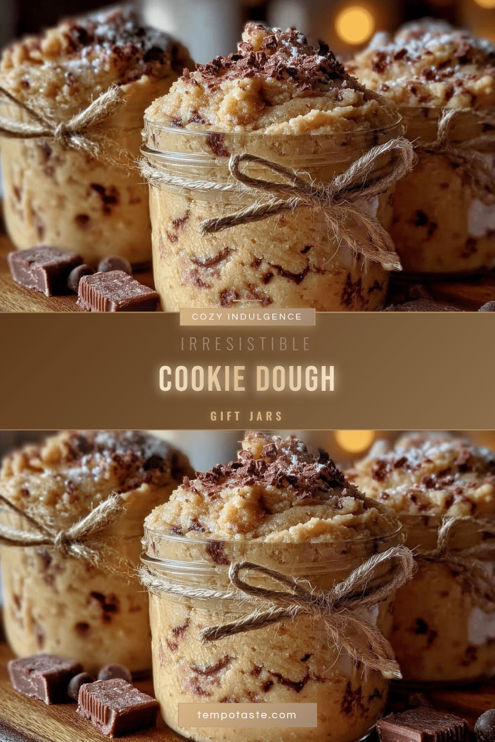 homemade cookie dough gift jars recipe