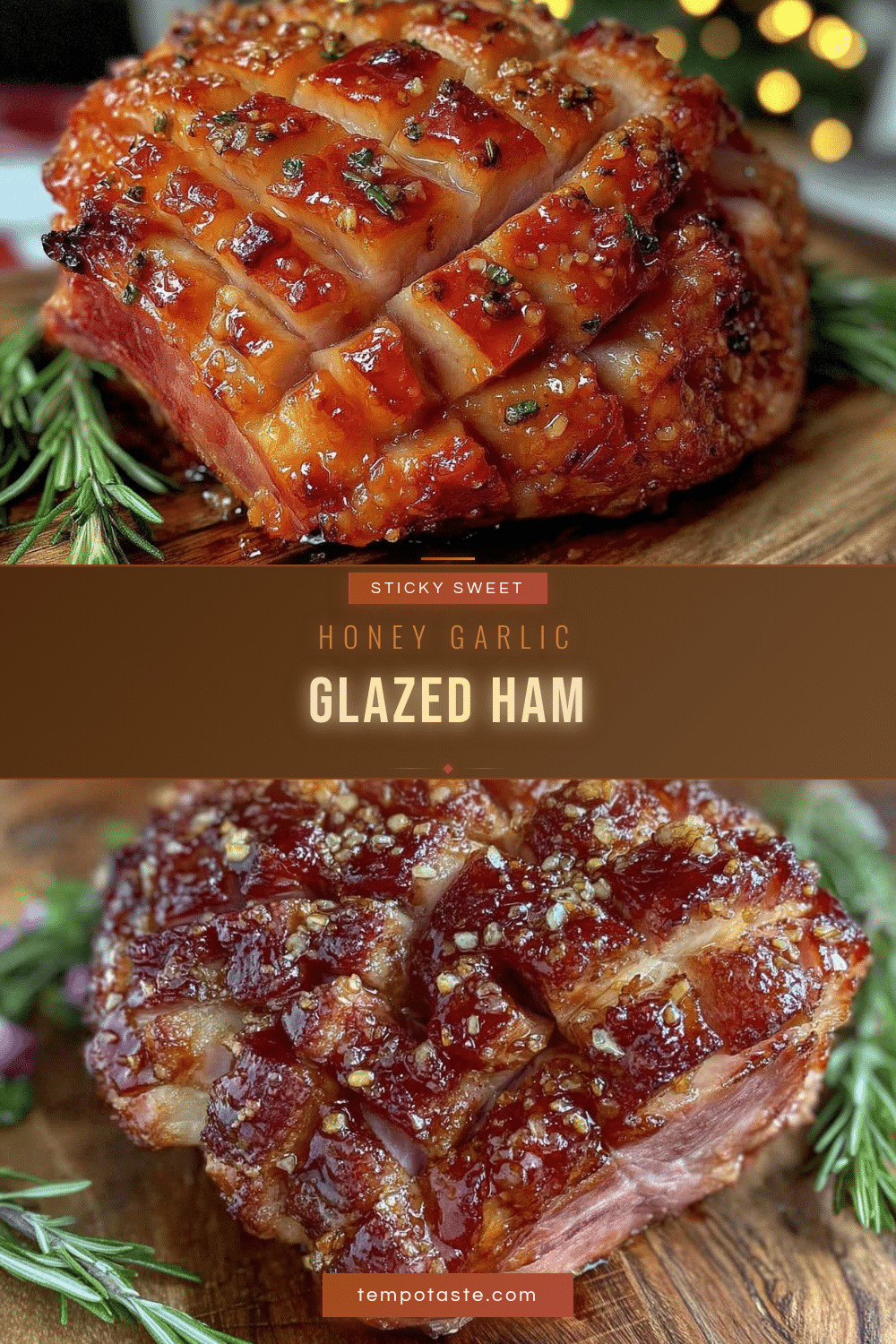 honey garlic glazed ham recipe