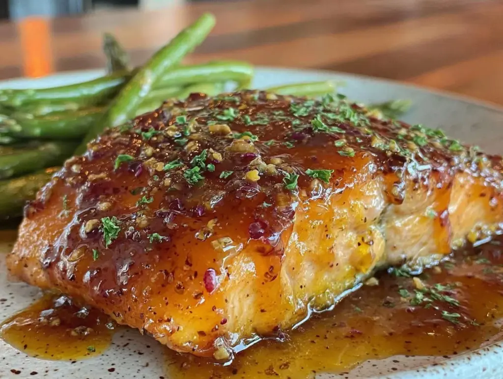 honey garlic glazed salmon - featured image