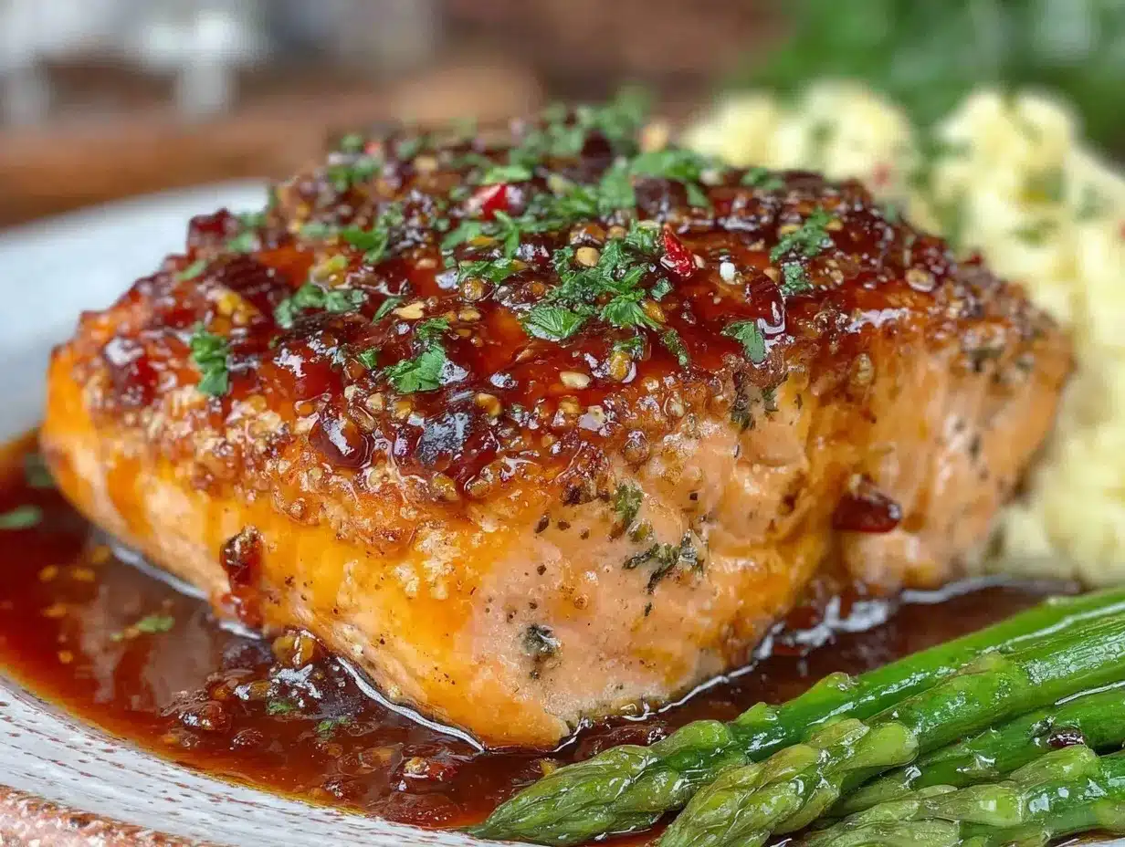 honey garlic glazed salmon preparation steps