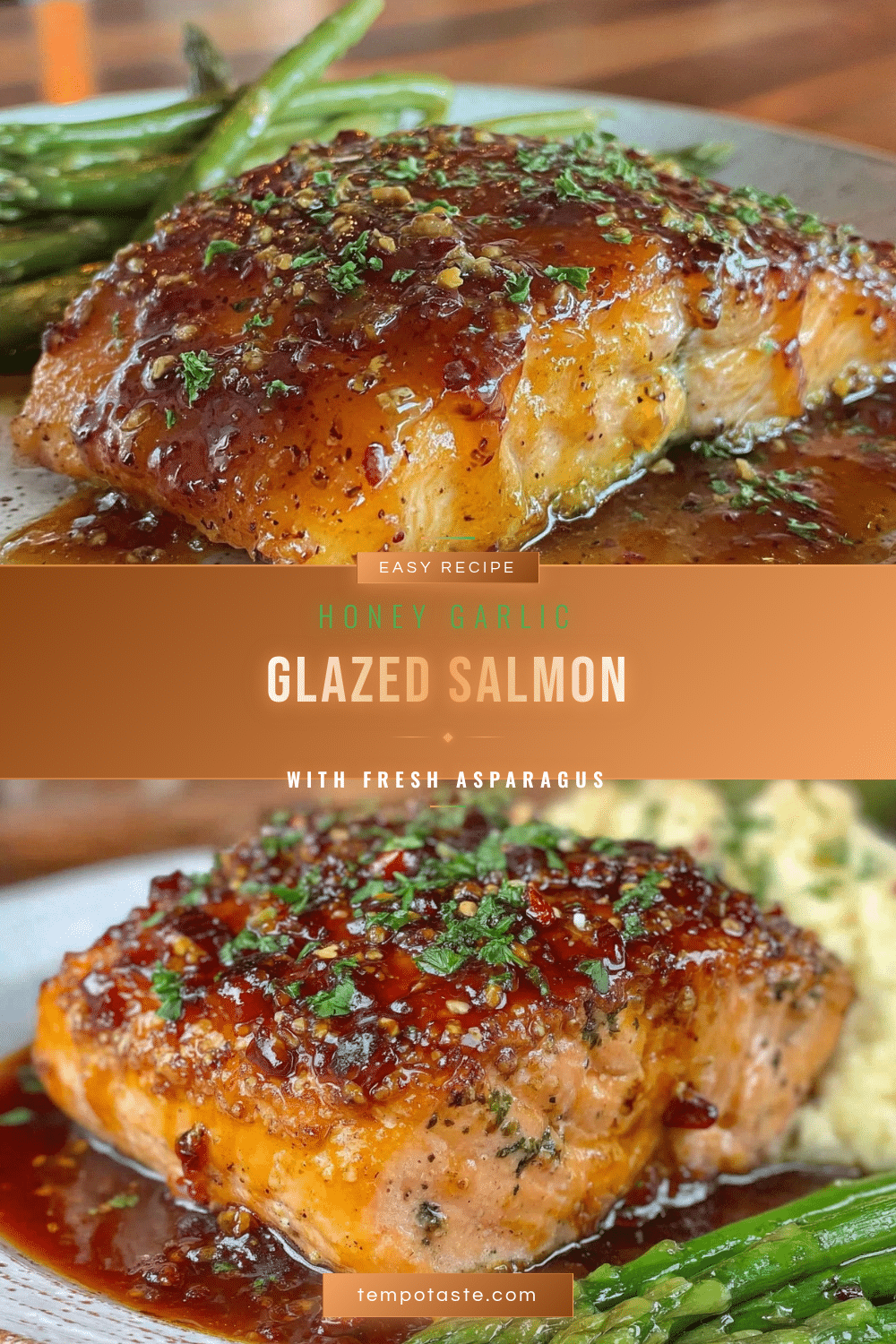 honey garlic glazed salmon recipe