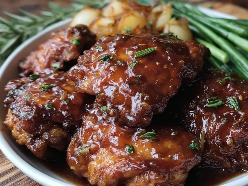 honey garlic slow cooker chicken - featured image