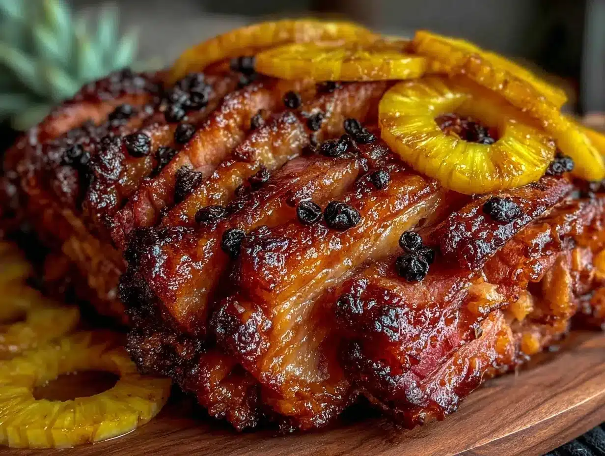 honey glazed ham preparation steps