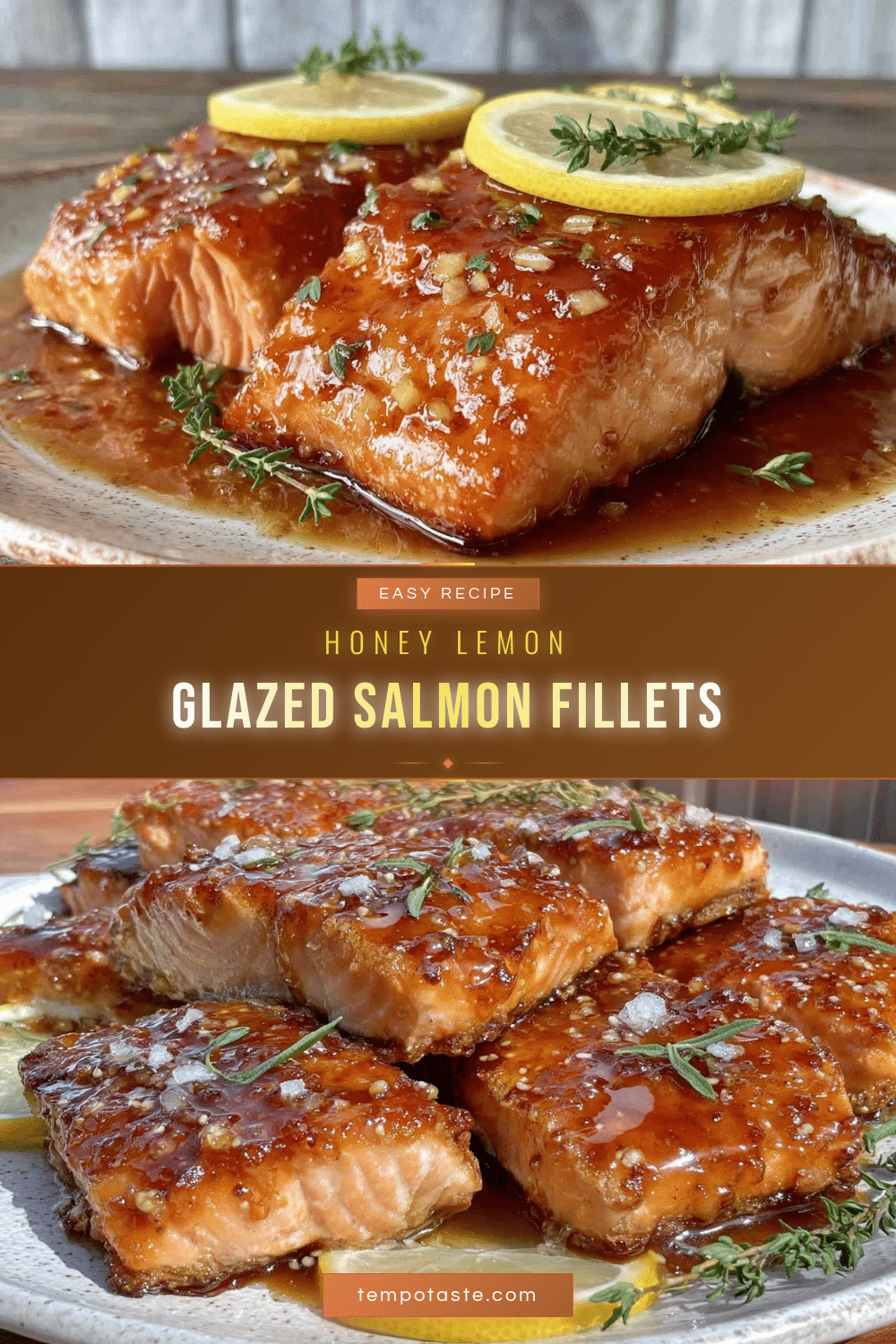honey lemon glazed salmon fillets recipe
