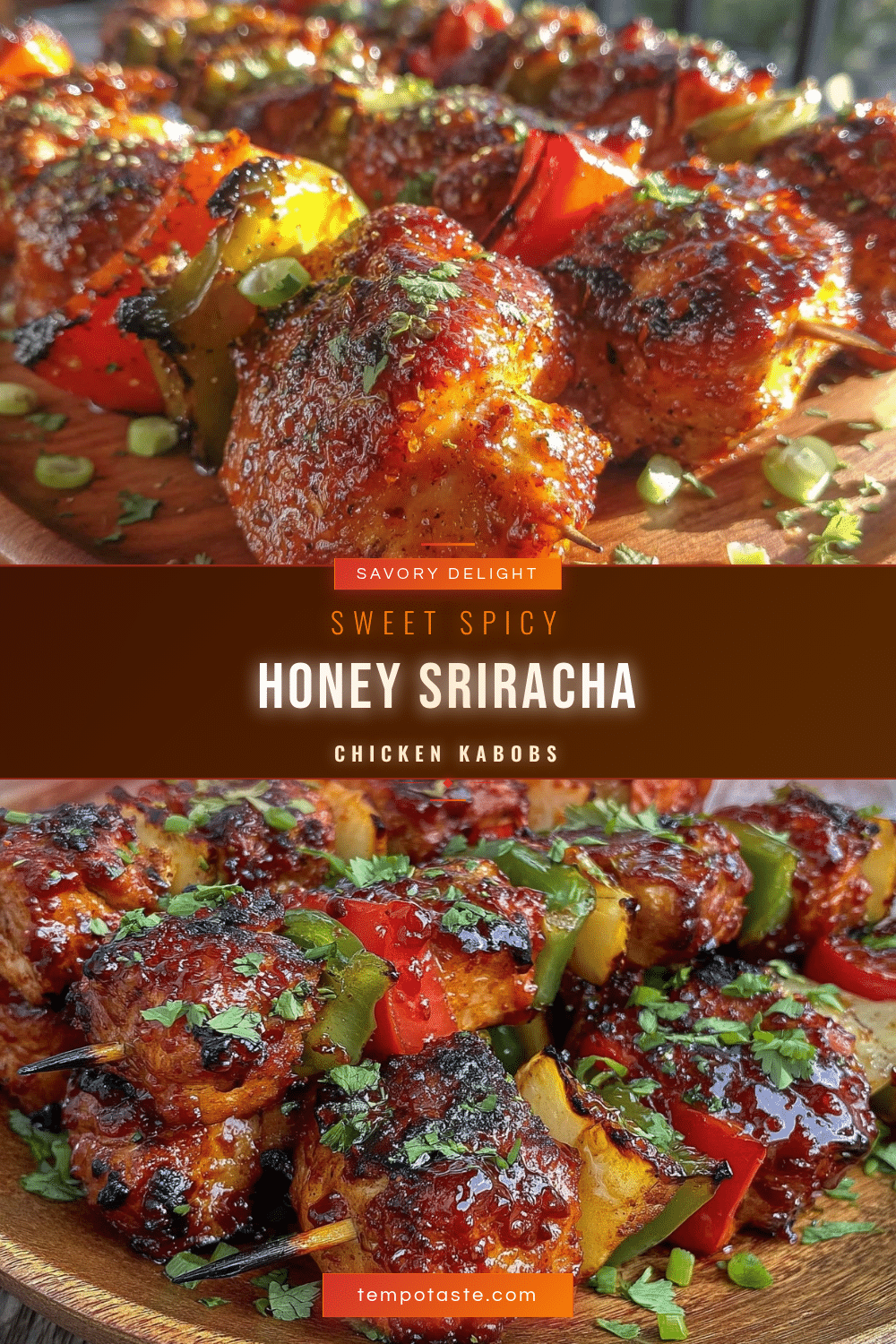 honey sriracha grilled chicken kabobs recipe