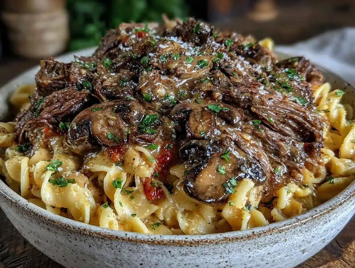 Instant Pot beef stroganoff preparation steps