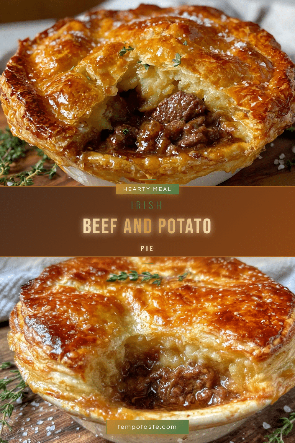 Irish beef and potato pie recipe