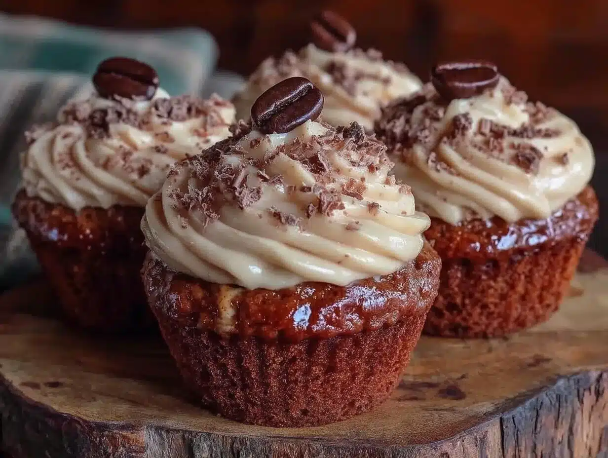 Irish coffee cupcakes preparation steps