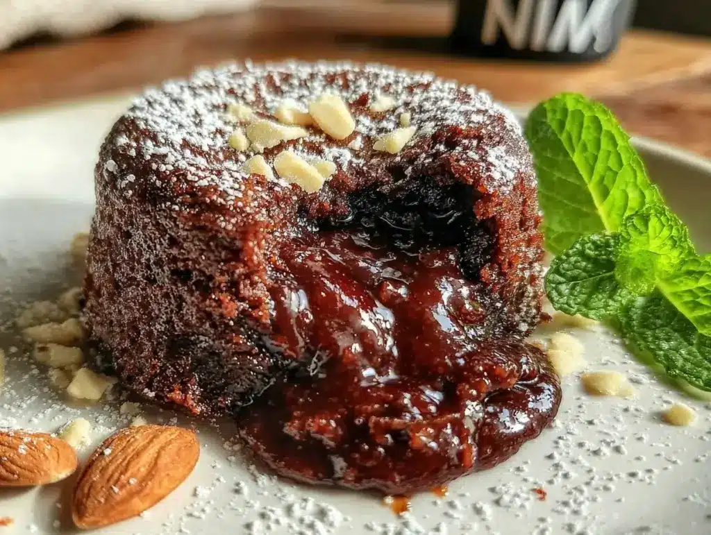 keto chocolate lava cake - featured image