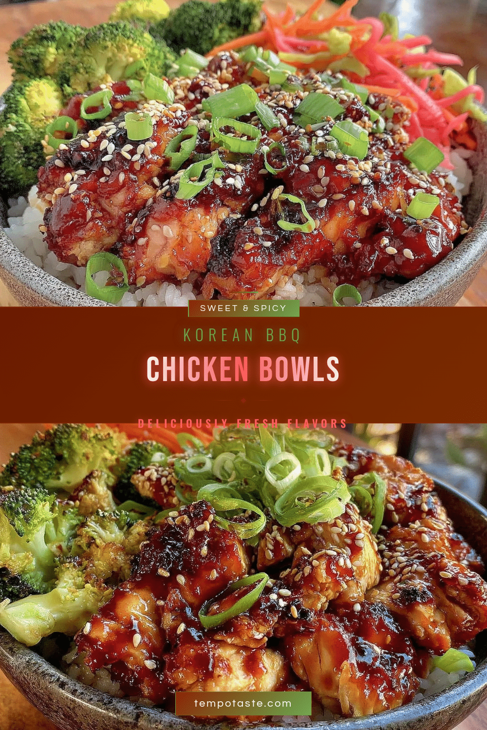 Korean BBQ Chicken Bowls recipe