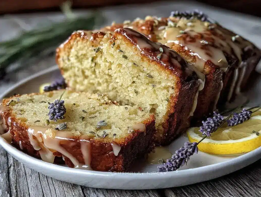 lemon lavender pound cake - featured image