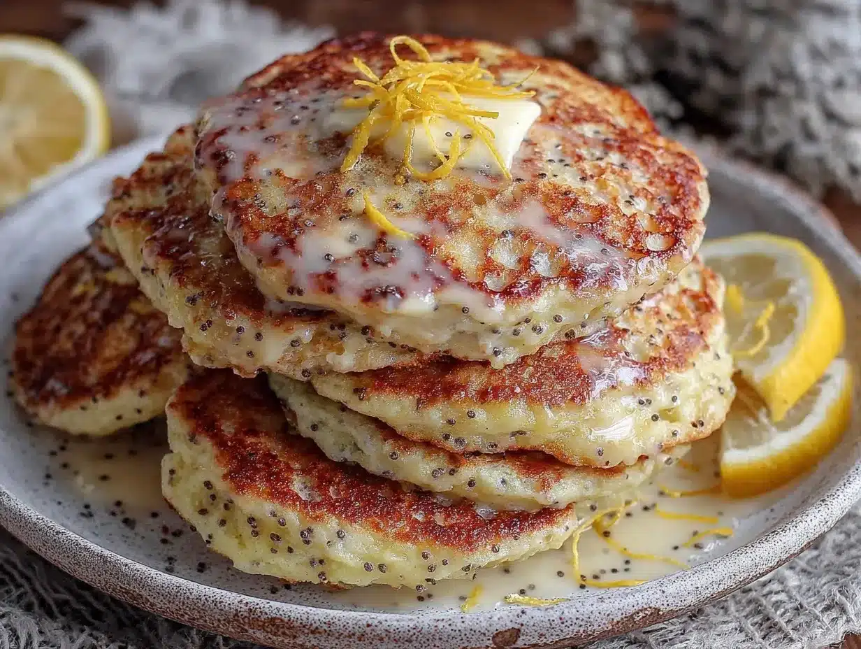 lemon poppy seed pancakes preparation steps