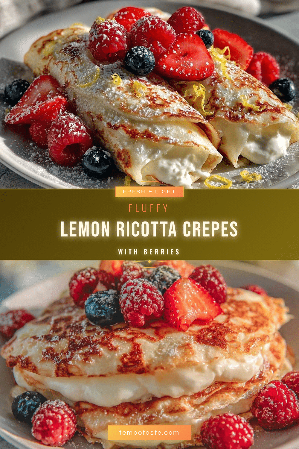 lemon ricotta crepes recipe