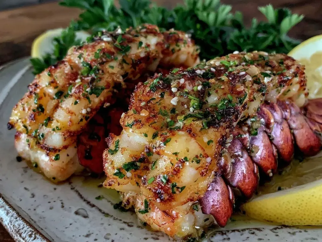 lobster tail with garlic herb butter - featured image