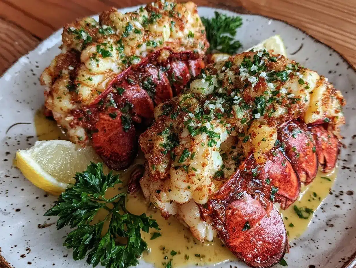 lobster tail with garlic herb butter preparation steps