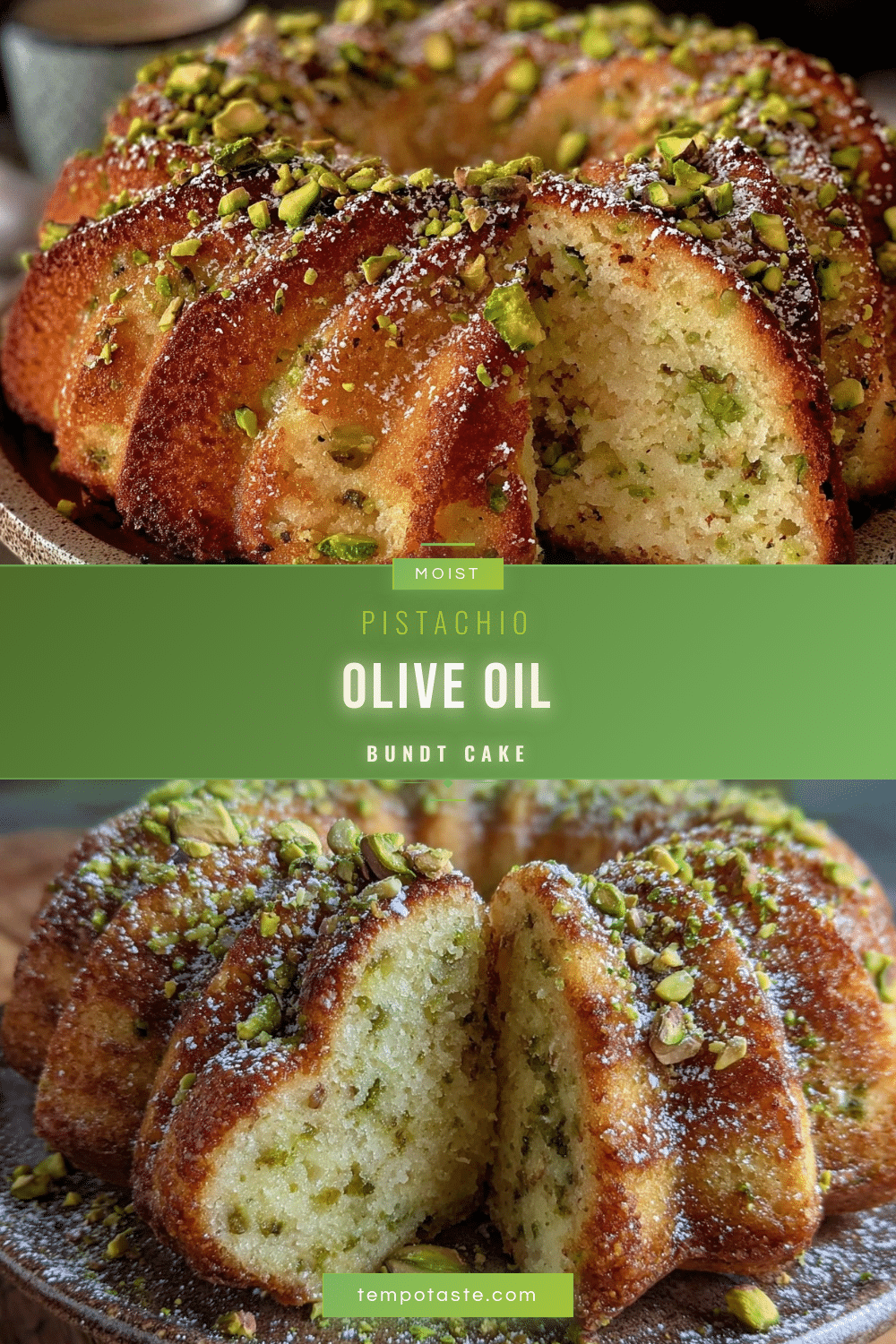 moist pistachio olive oil bundt cake recipe