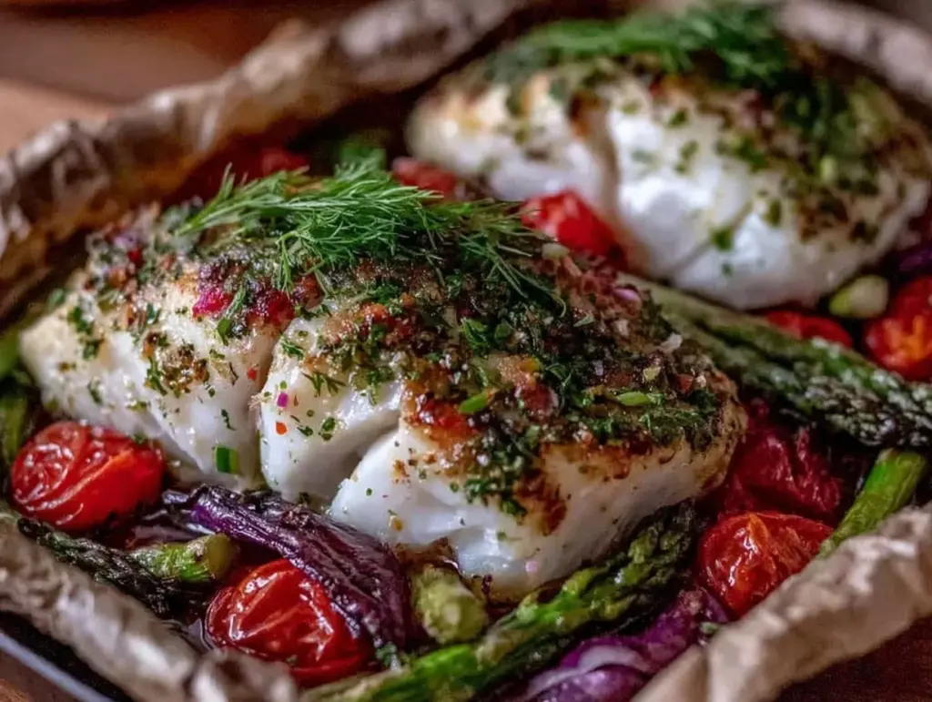 parchment paper fish packets recipe - featured image