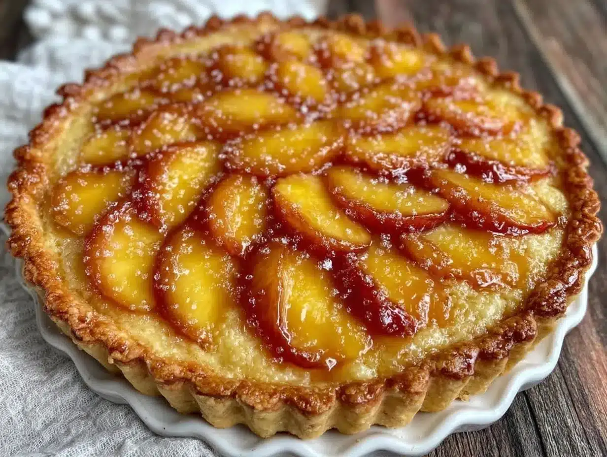 Peach Bellini Tart preparation steps