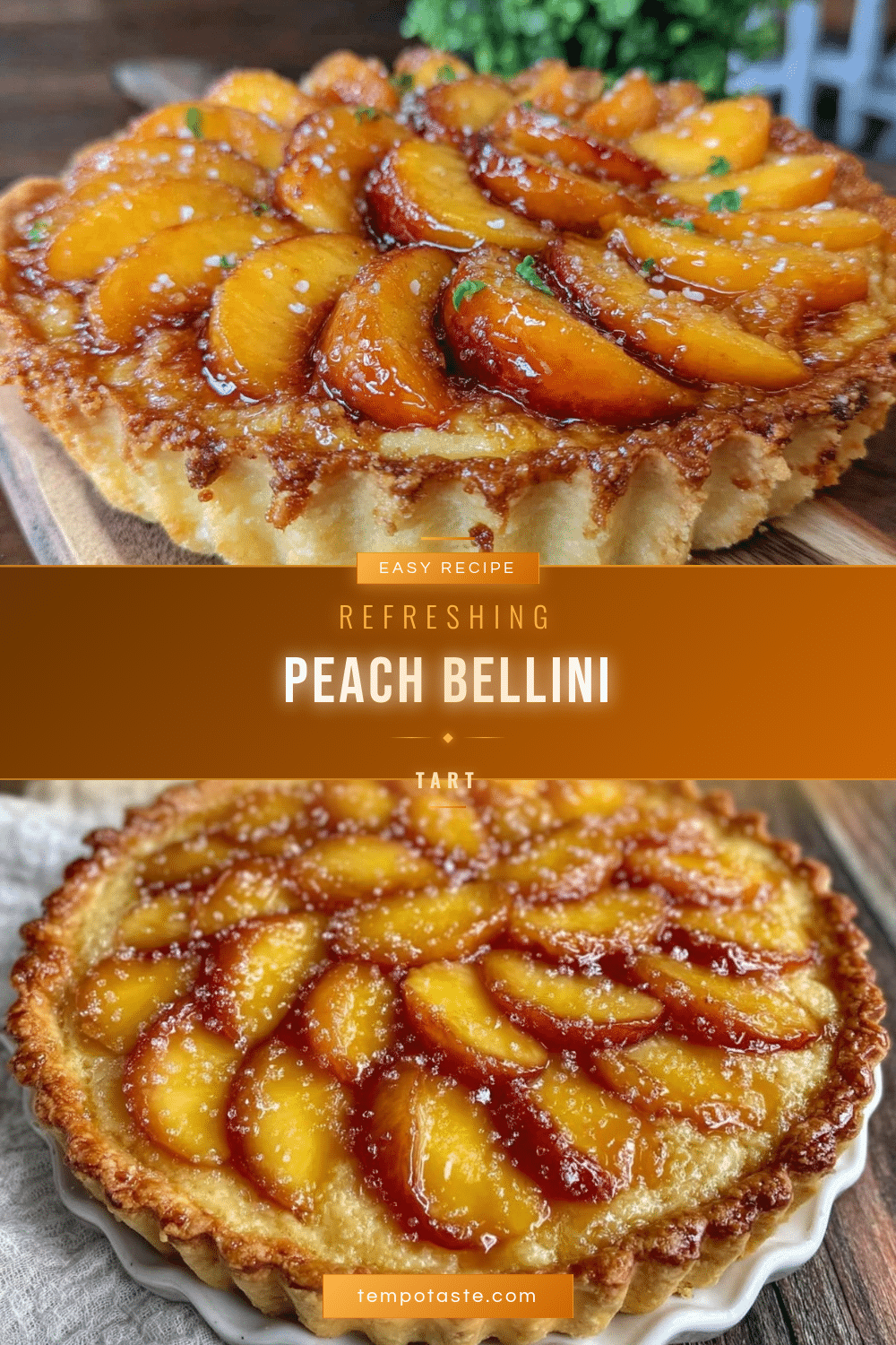 Peach Bellini Tart recipe