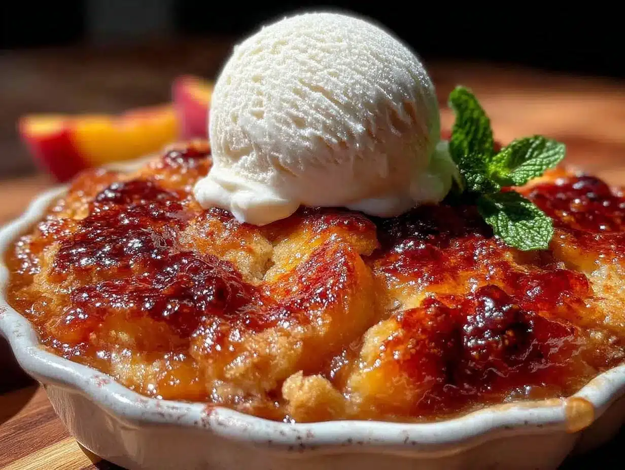 peach cobbler recipe preparation steps