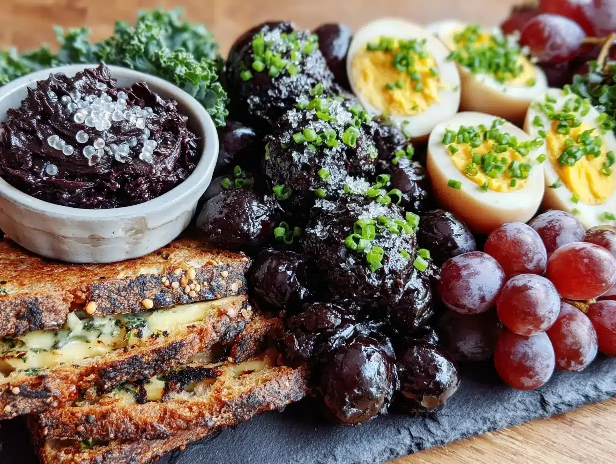 Perfect Wednesday Addams Black Food Board preparation steps
