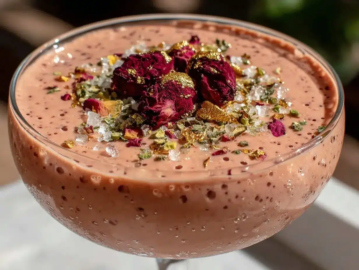 pink champagne mousse preparation steps
