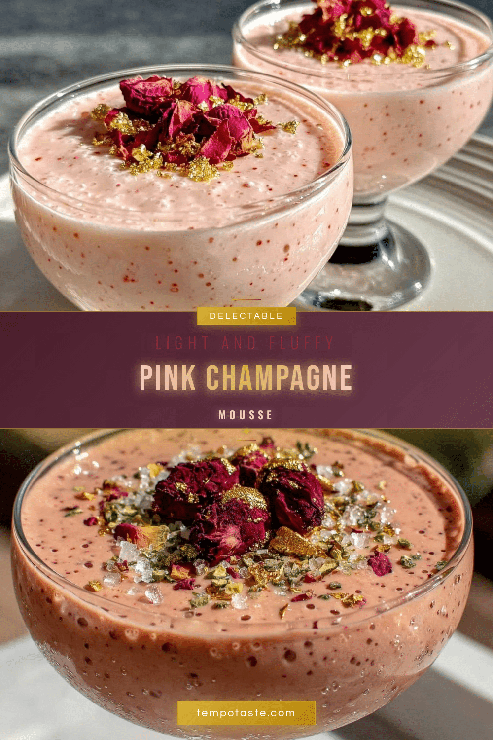 pink champagne mousse recipe