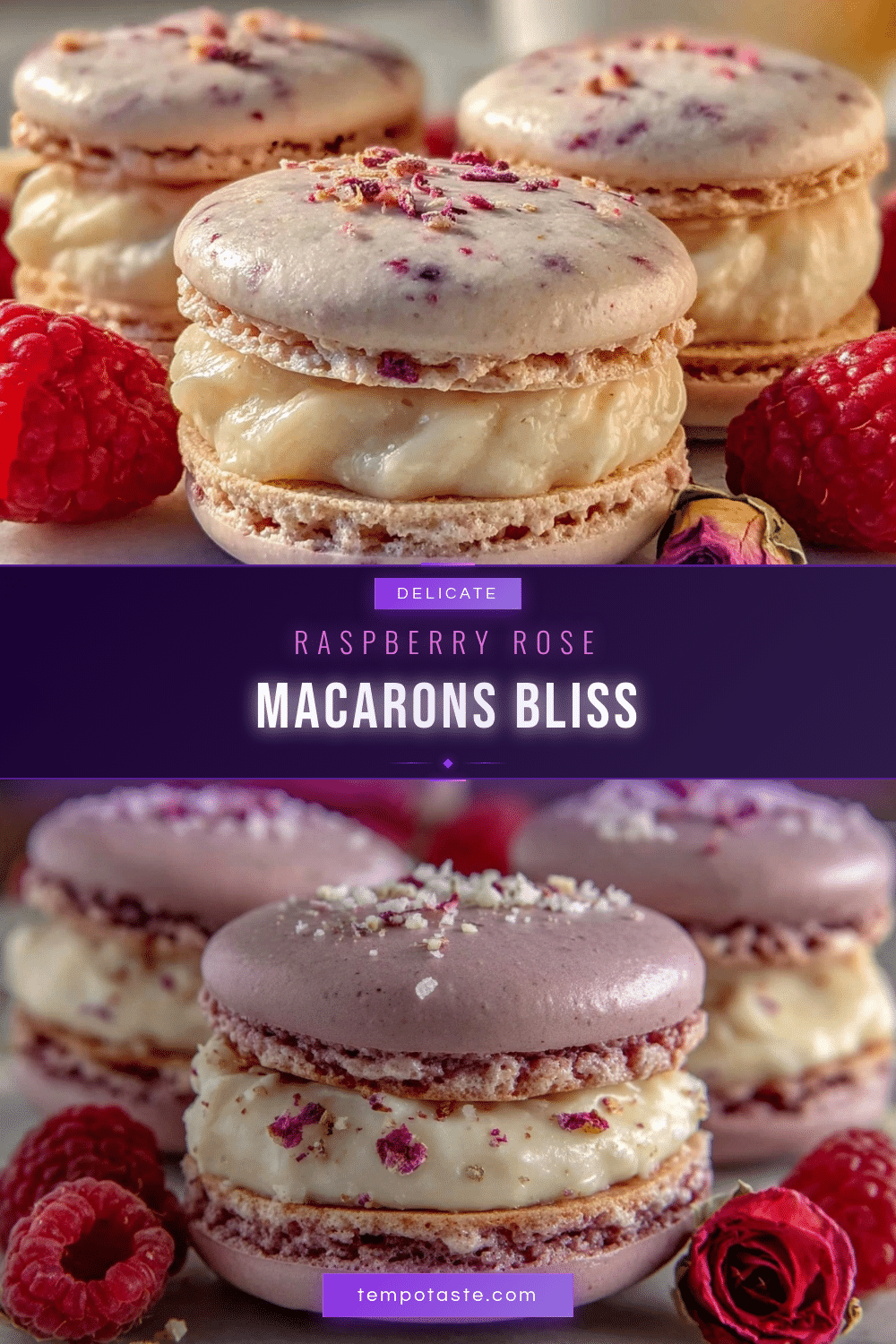raspberry rose macarons recipe