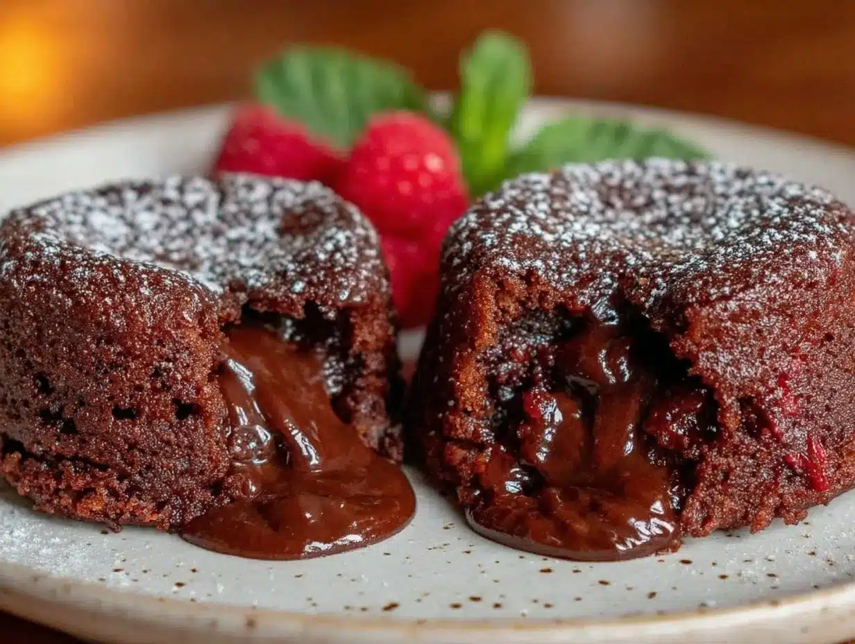 red velvet lava cakes preparation steps