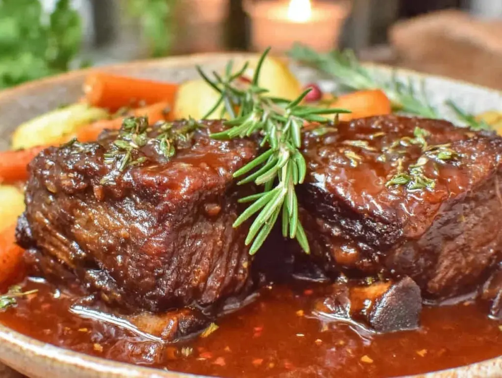 red wine braised short ribs - featured image