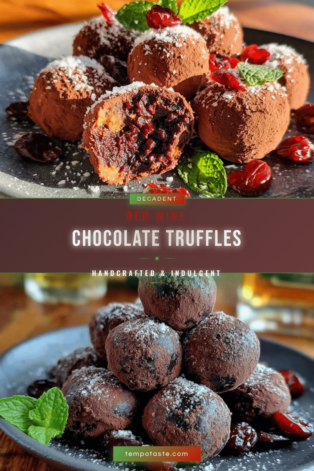 red wine chocolate truffles recipe