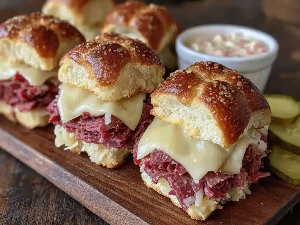 reuben sandwich sliders recipe - featured image