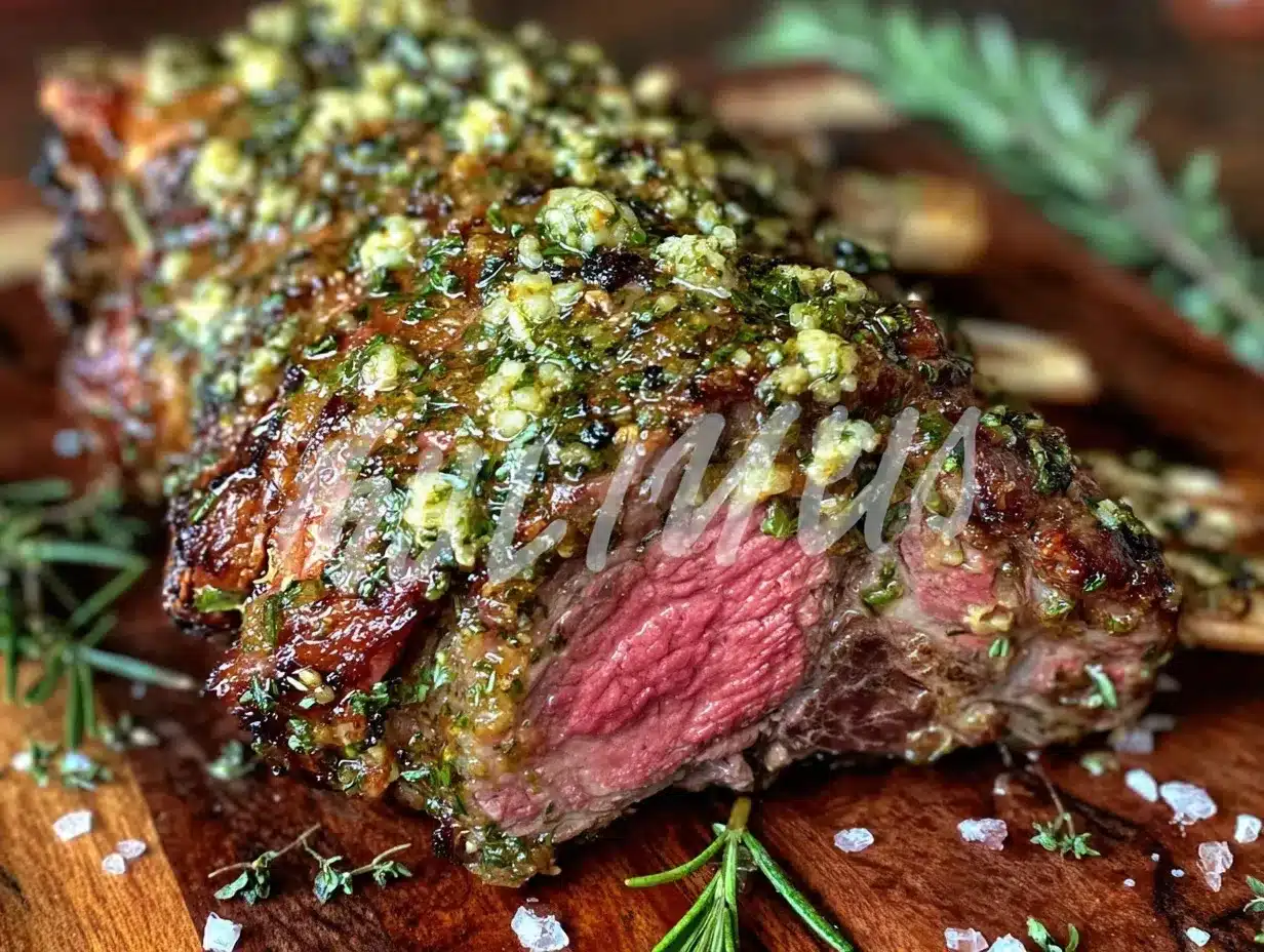 roasted leg of lamb with herb crust preparation steps