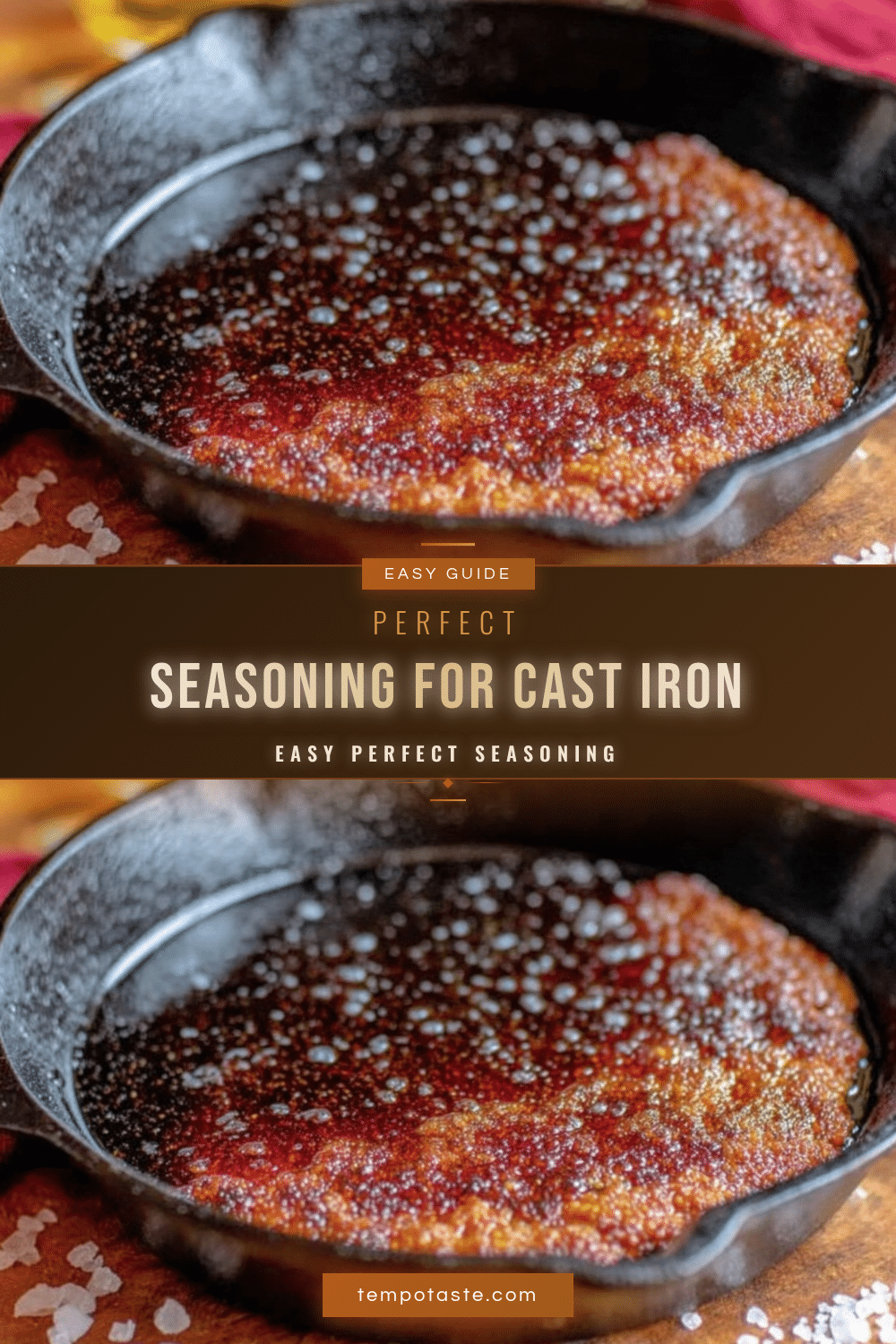 seasoning cast iron skillet recipe