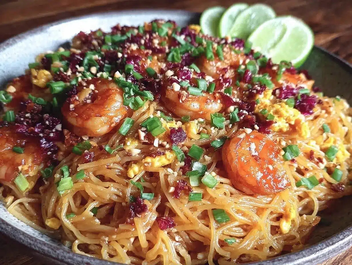 shrimp pad thai preparation steps