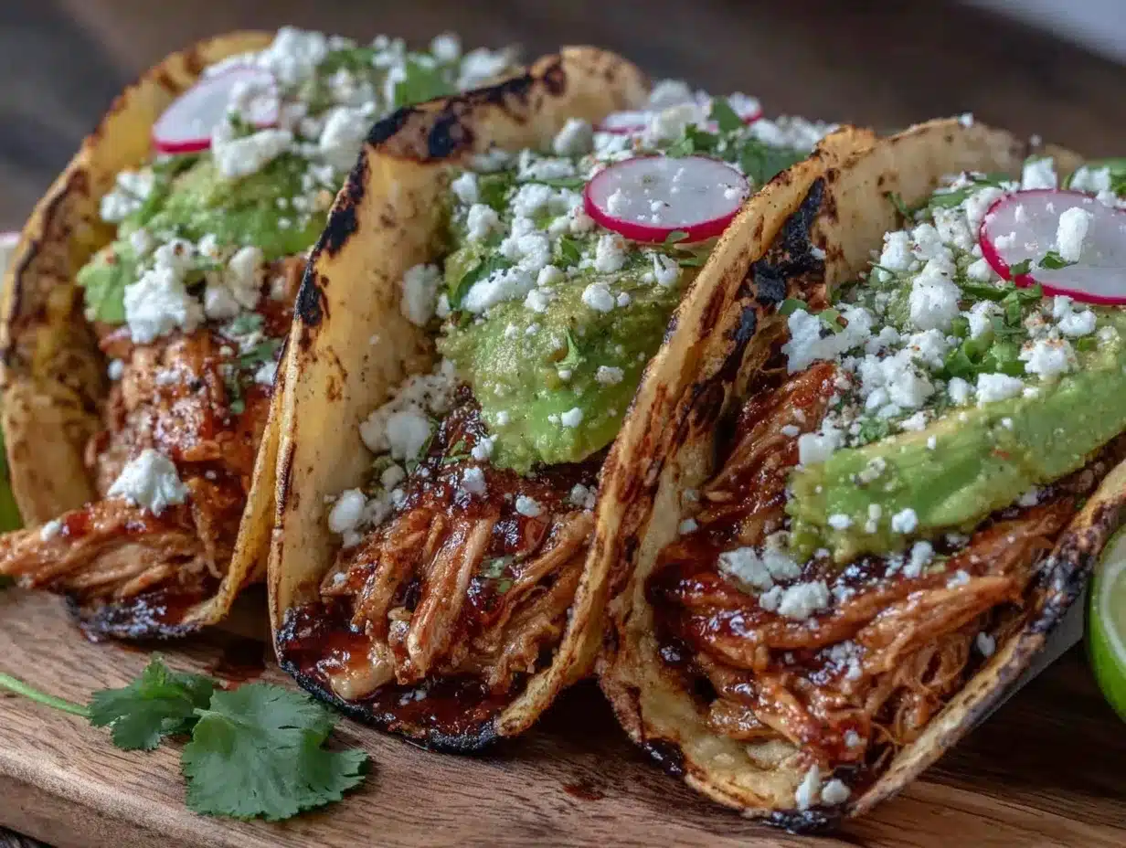 slow cooker salsa verde chicken tacos preparation steps