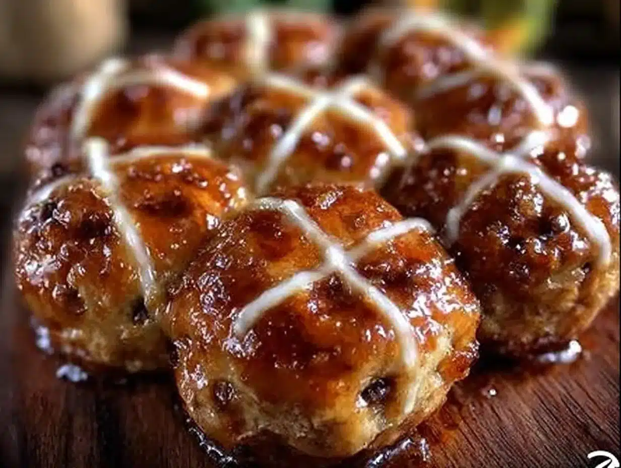 soft hot cross buns recipe preparation steps