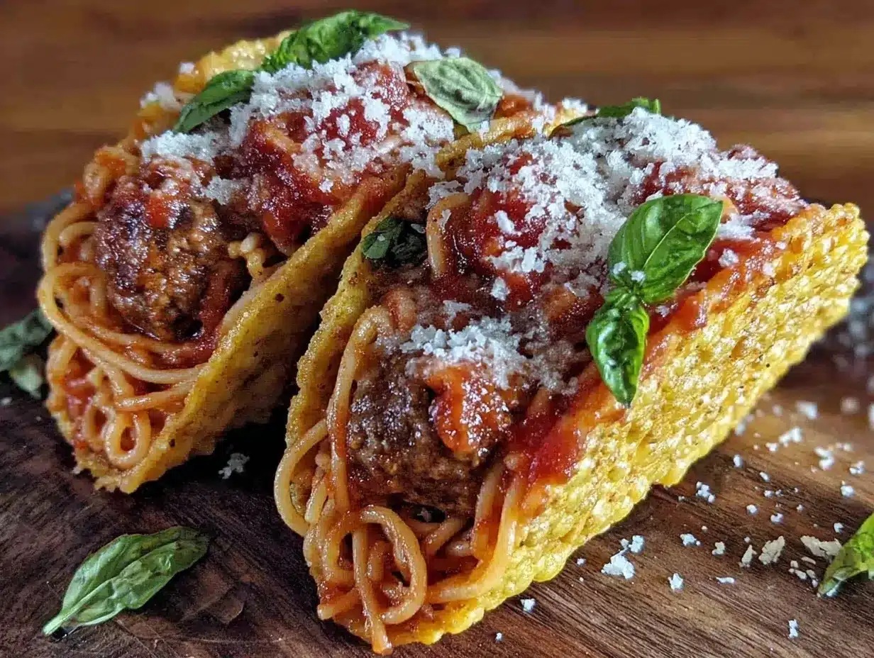 spaghetti tacos preparation steps