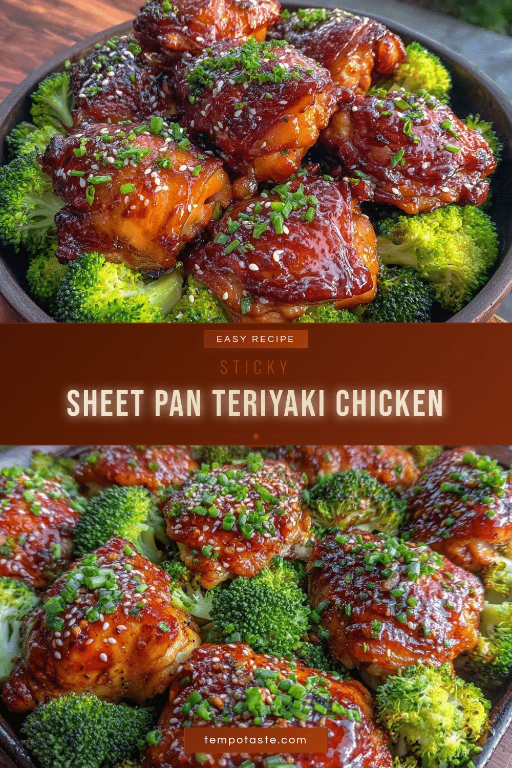 sticky sheet pan teriyaki chicken and broccoli recipe