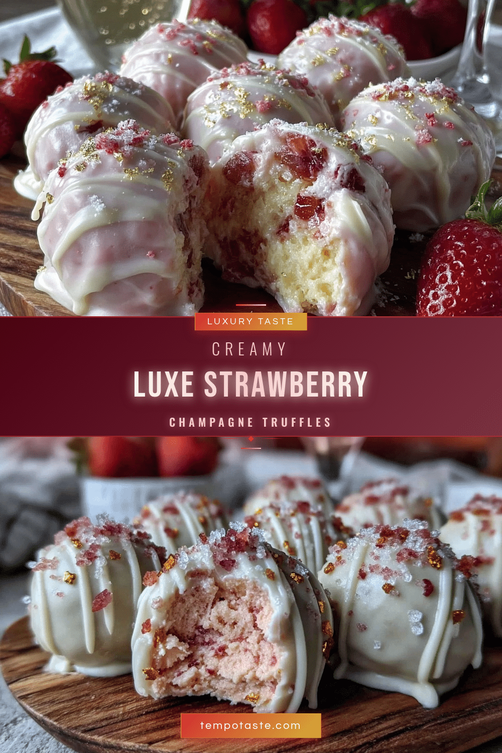 strawberry champagne truffles recipe