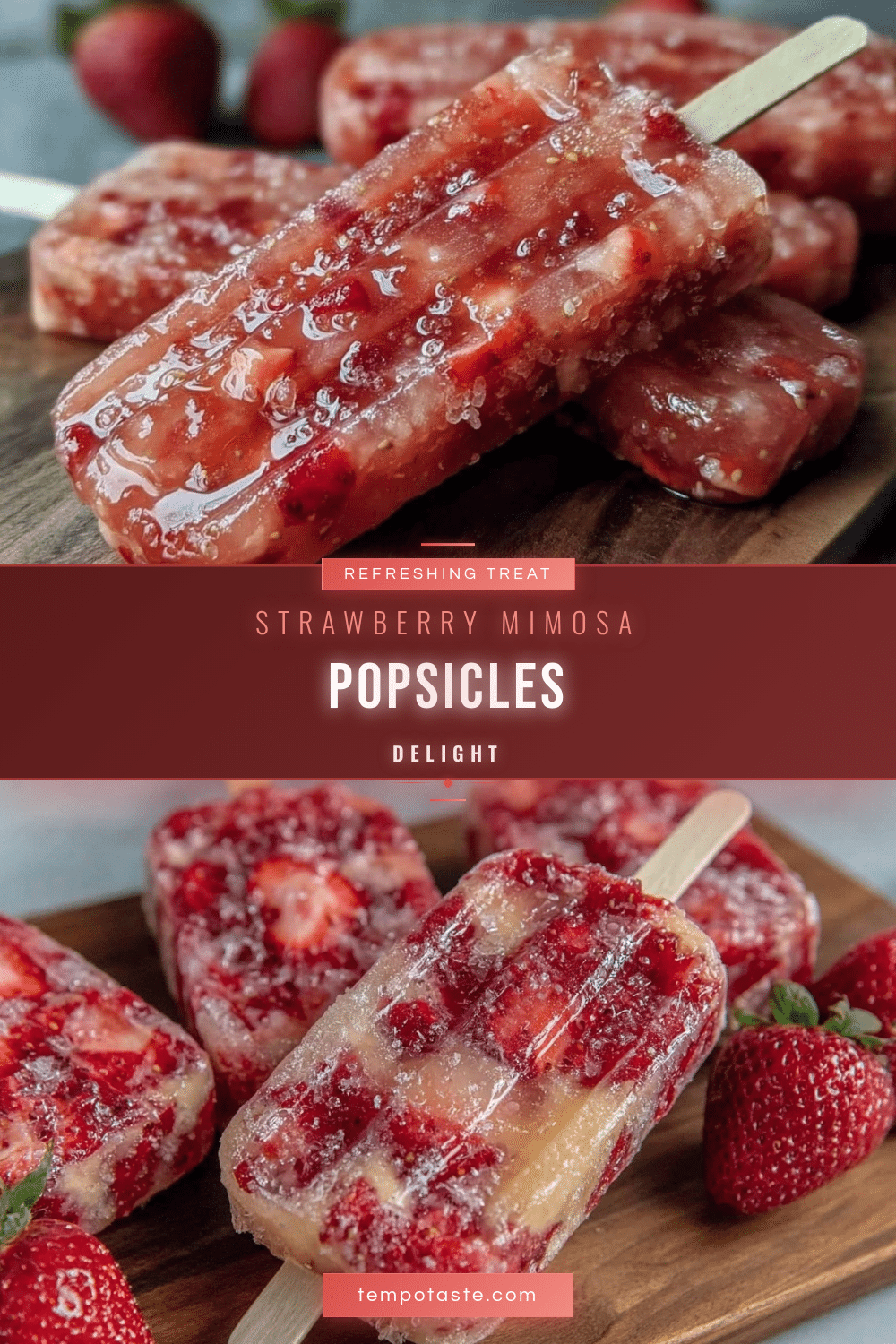 strawberry mimosa popsicles recipe