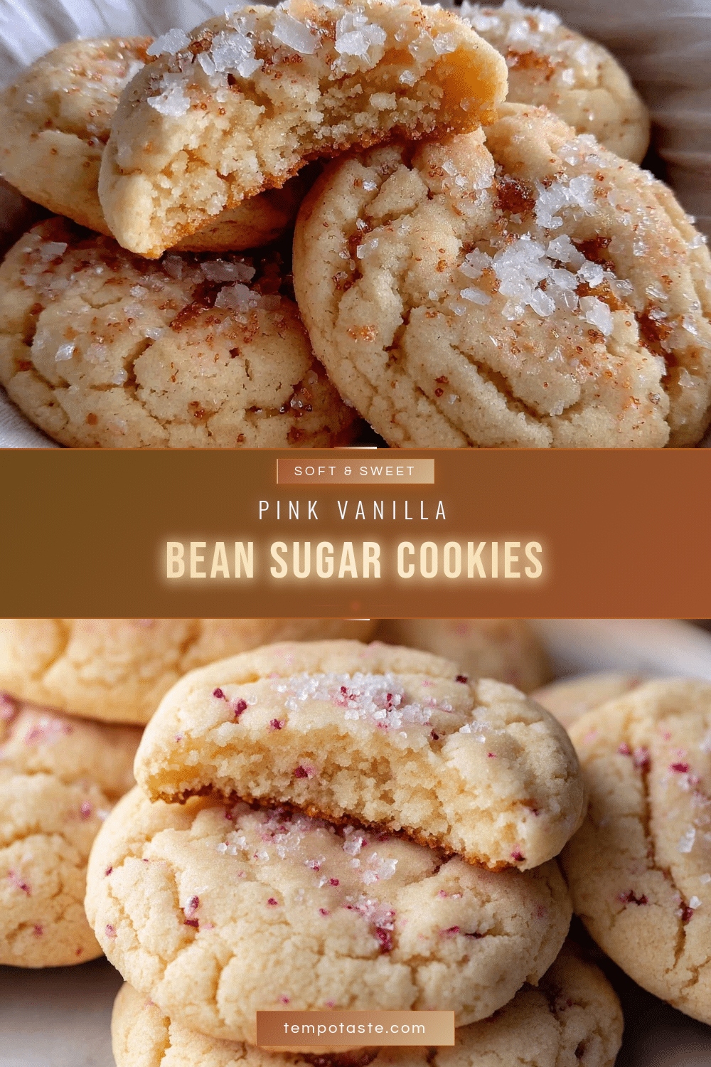 tender pink vanilla bean sugar cookies recipe